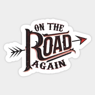 On the road again Sticker